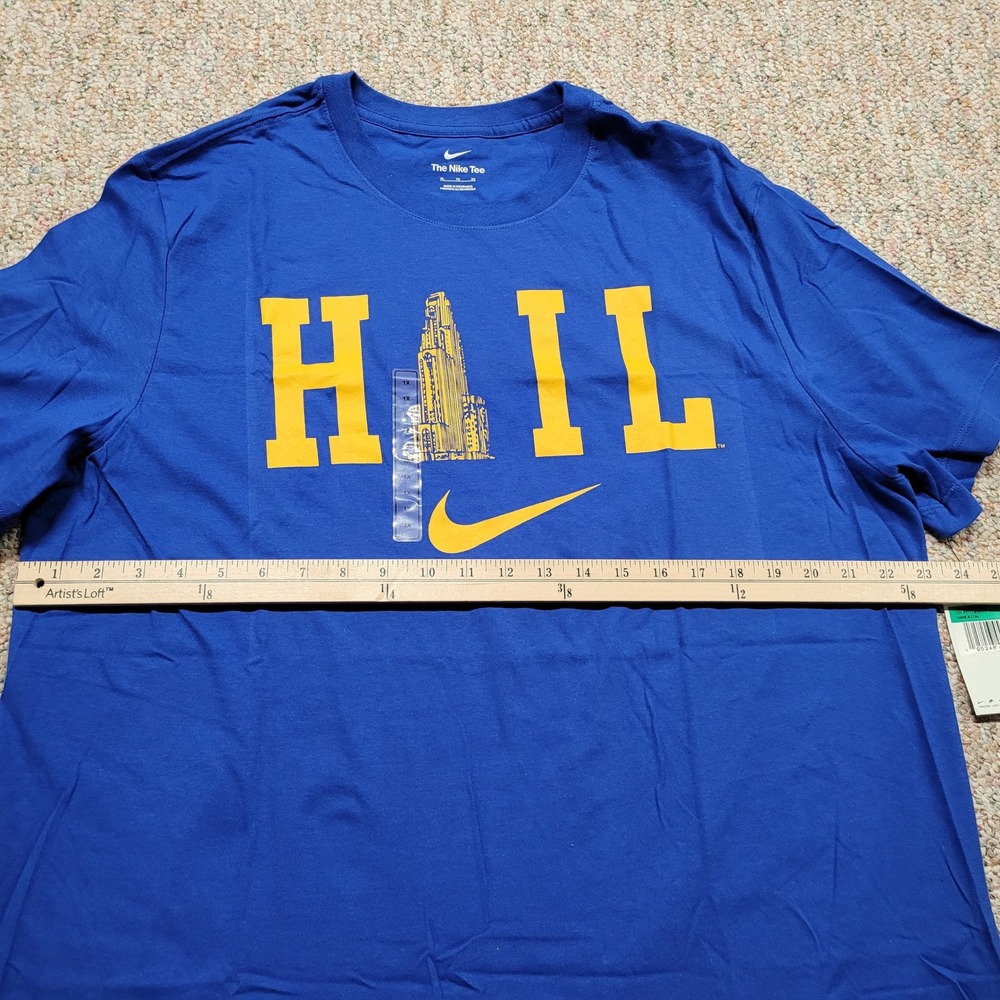 Nike Pitt Panthers Shirt Mens XL Blue Hail Cathedral of Learning Sports NWT - Picture 11 of 15